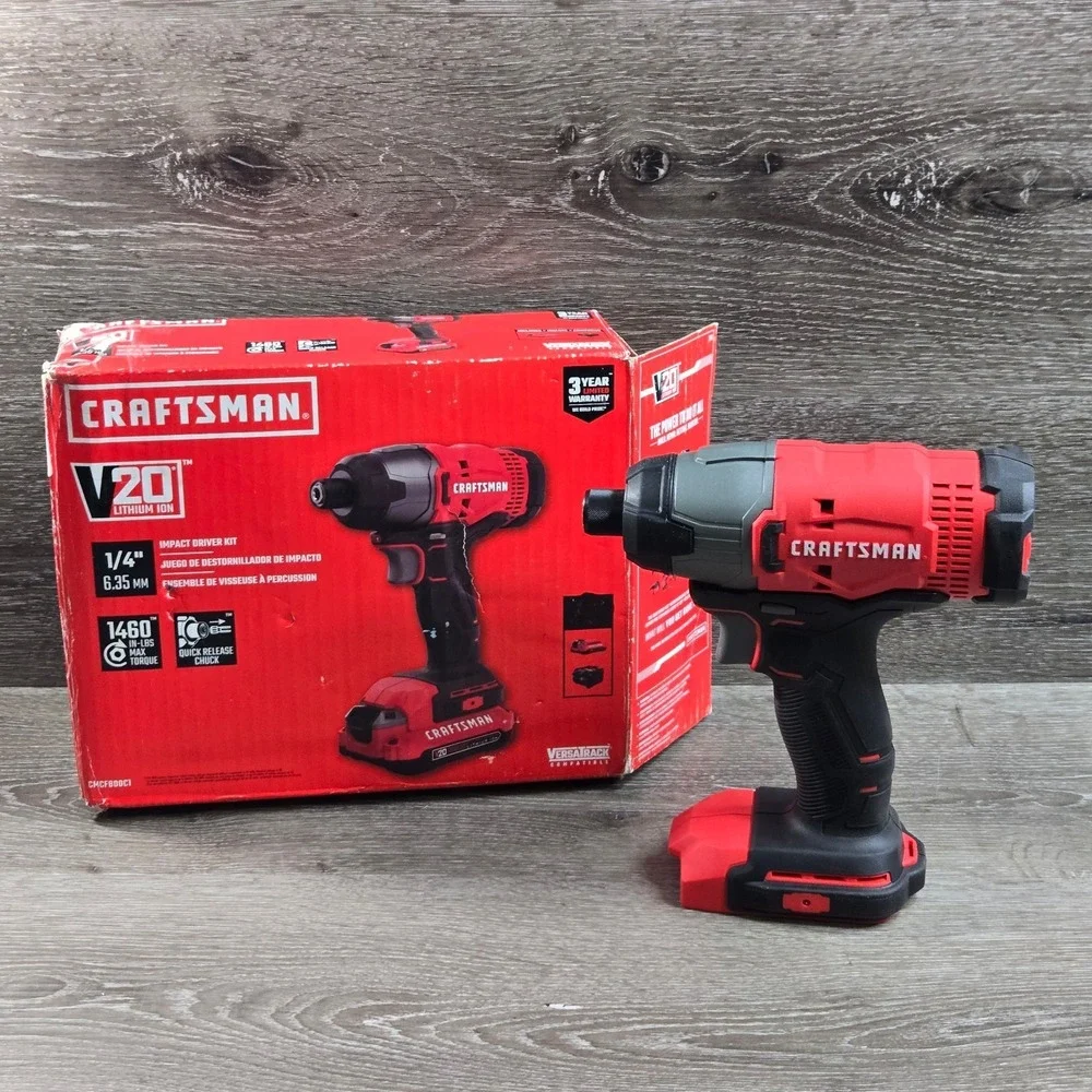 CRAFTSMAN CMCF800C1 V20 20V MAX Lithium-Ion 1/4-Inch Cordless Impact Driver Only